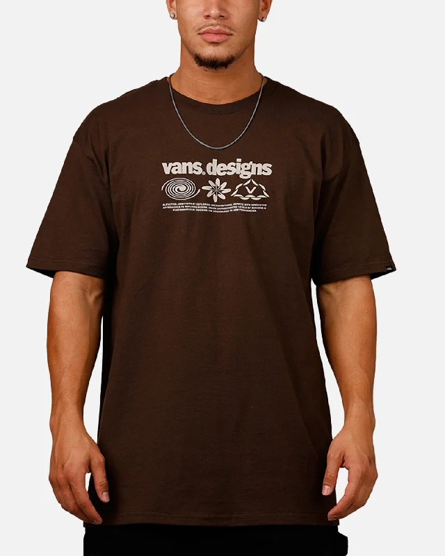 Vans Researcher T-Shirt Coffee-- Striped Floral Plaid