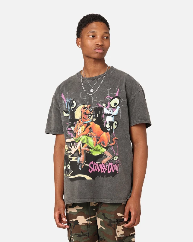 Goat Crew X Scooby-Doo Ruh Roh Heavyweight Vintage T-Shirt Black Wash-- Front Pockets Side Pockets Patch Pockets Goat Crew X Scooby-Doo Ruh Roh Heavyweight Vintage T-Shirt Black Wash-- Front Pockets Side Pockets Patch Pockets