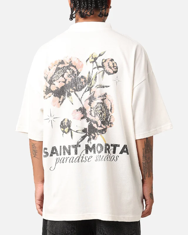 Saint Morta Wildflower T-Shirt Off White-- Jersey Fabric Tulle Fabric Batik Fabric