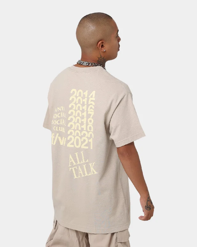 Anti Social Social Club All Talk On A Blog T-Shirt Sand-- Lace Blend Ribbed Blend Corduroy Blend Anti Social Social Club All Talk On A Blog T-Shirt Sand-- Lace Blend Ribbed Blend Corduroy Blend