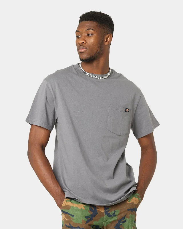Dickies Heavy T-Shirt Charcoal-- Cotton Fabric Linen Fabric Terry Fabric