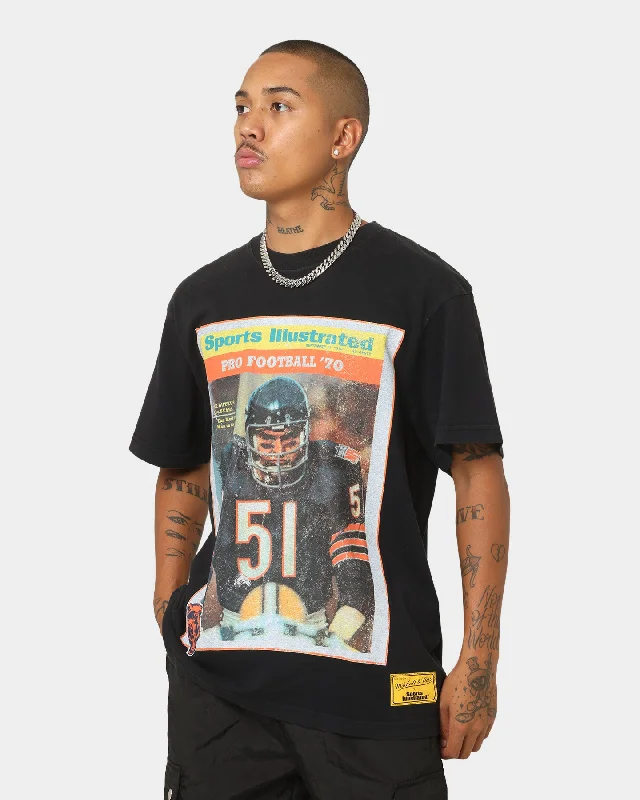 Mitchell & Ness Chicago Bears NFL Sports Illustrated Cover Vintage T-Shirt Faded Black-- Rayon Fabric Velvet Fabric Corduroy Fabric Mitchell & Ness Chicago Bears NFL Sports Illustrated Cover Vintage T-Shirt Faded Black-- Rayon Fabric Velvet Fabric Corduroy Fabric