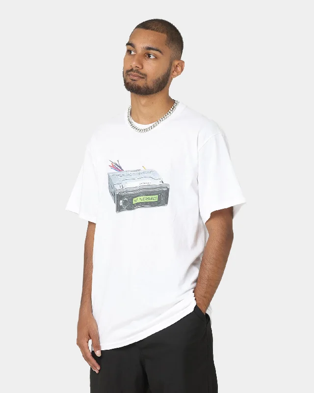 HUF Head Unit Short Sleeve T-Shirt White-- Jersey Fabric Tulle Fabric Batik Fabric