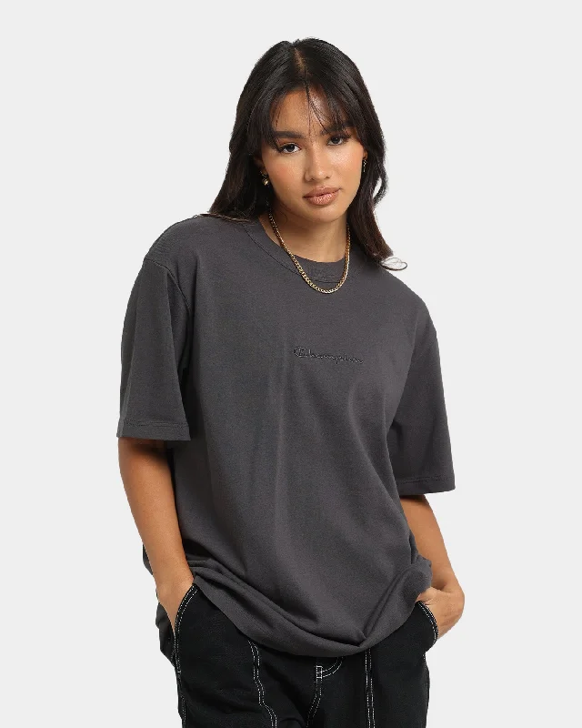 Champion Women's Heritage Garment Dye Oversized T-Shirt La Femme Nikita-- Chenille Blend Fleece Blend Nylon Blend Champion Women's Heritage Garment Dye Oversized T-Shirt La Femme Nikita-- Chenille Blend Fleece Blend Nylon Blend