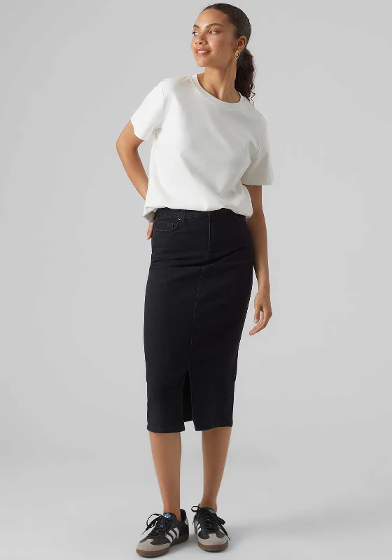 Vero Moda Aware Naima Heavyweight T Shirt, White-- Boxy Fit Fitted Loose