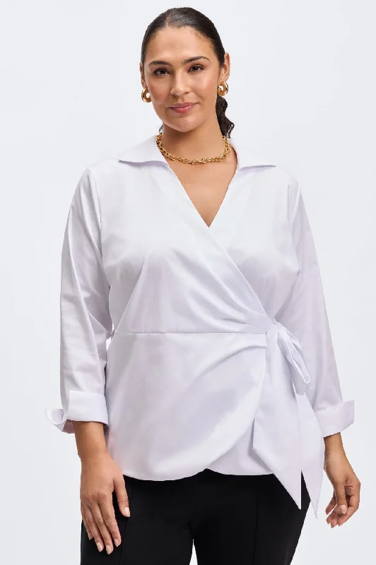 Salina Plus No Iron Stretch Matte Sateen Shirt-- Spandex Blend Rayon Blend Denim Blend Salina Plus No Iron Stretch Matte Sateen Shirt-- Spandex Blend Rayon Blend Denim Blend