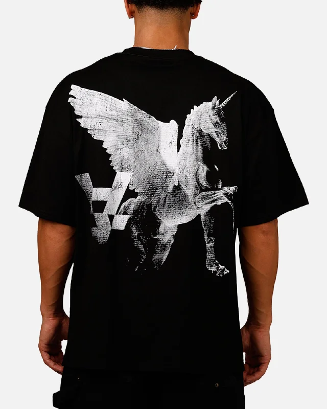 The Anti Order Pegasus Lost T-Shirt Black-- Spandex Blend Rayon Blend Denim Blend