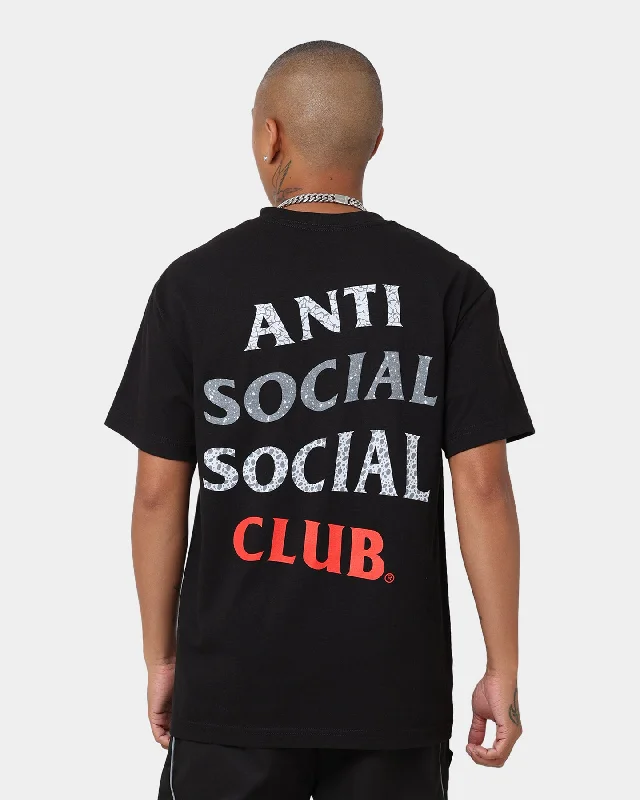 Anti Social Social Club 99 Retro IV T-Shirt Black-- Striped Floral Plaid