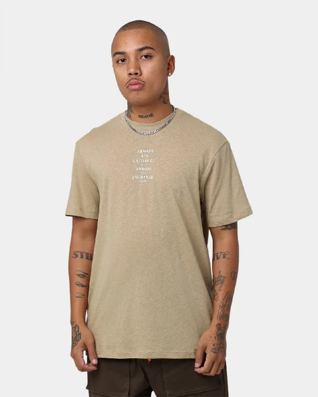 Armani Exchange Logo T-Shirt Tree House-- Sequined Glittery Shiny