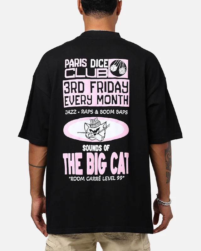 Carre Level 99 Mock T-Shirt Black-- Print Jacquard Patchwork