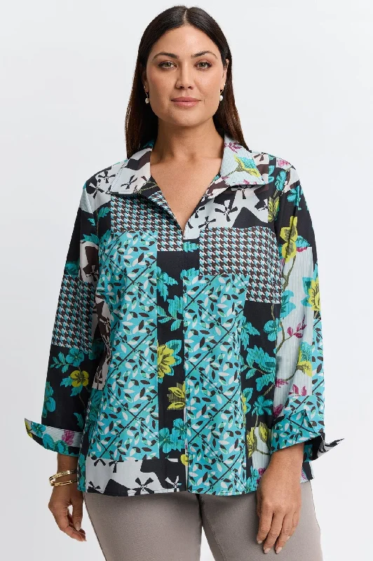 Agnes Plus Fall Conversational Shirt-- Chenille Blend Fleece Blend Nylon Blend