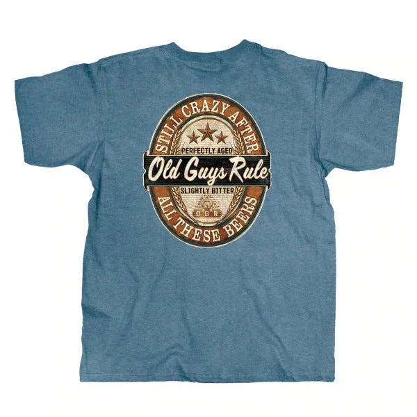 Old Guys Rule T-Shirt Still Crazy After All These Beers-- Anti-Pilling Machine Wash Handmade Old Guys Rule T-Shirt Still Crazy After All These Beers-- Anti-Pilling Machine Wash Handmade