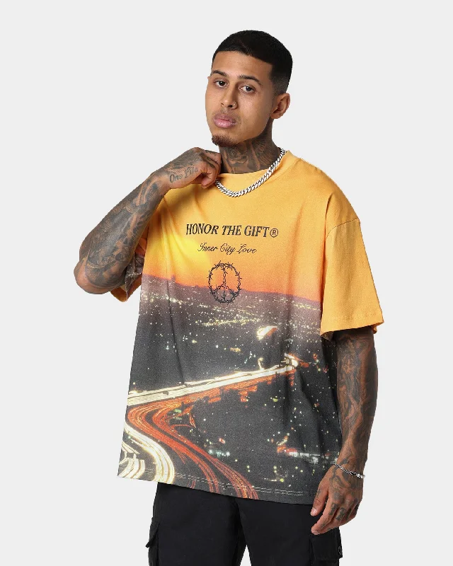 Honor The Gift Sundown T-Shirt Sunset-- Houndstooth Herringbone Solid
