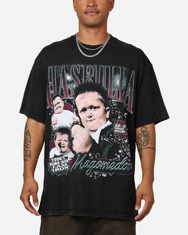 UFC By Goat Crew Hasbulla Vintage T-Shirt Black Acidwash-- Chenille Fabric Brocade Fabric Lace Fabric