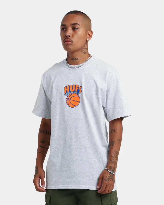 HUF Eastern T-Shirt Ash-- Chenille Blend Fleece Blend Nylon Blend