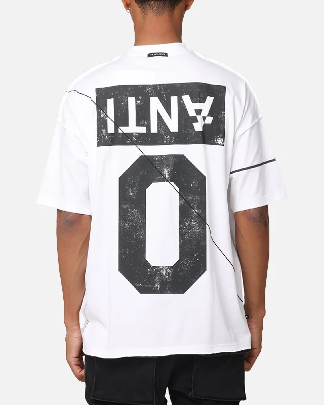 The Anti Order Azero Non Seam Oversized T-Shirt White/Black-- Satin Blend Silk Blend Wool Blend The Anti Order Azero Non Seam Oversized T-Shirt White/Black-- Satin Blend Silk Blend Wool Blend