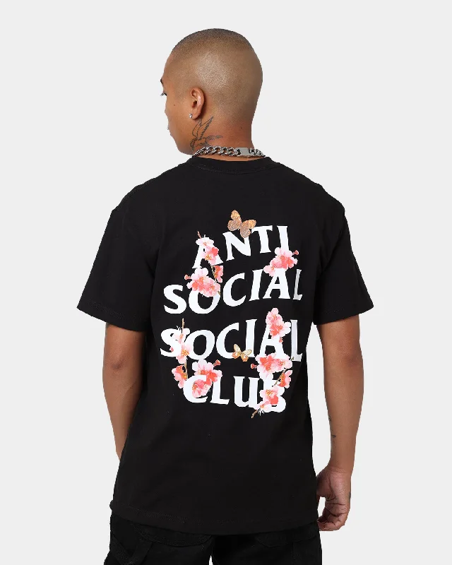 Anti Social Social Club Kkoch T-Shirt Black-- Satin Blend Silk Blend Wool Blend