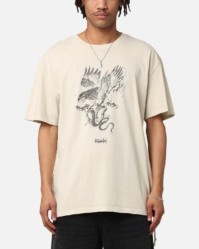 Ksubi Target Biggie Cyclone T-Shirt Tan-- Machine Wash Dry Clean Hand Wash