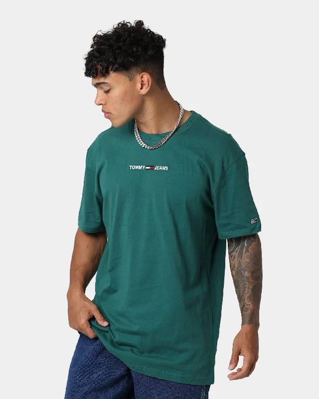 Tommy Jeans TJM Small Text T-Shirt Rural Green-- Welt Pockets Slit Pockets Flap Pockets Tommy Jeans TJM Small Text T-Shirt Rural Green-- Welt Pockets Slit Pockets Flap Pockets