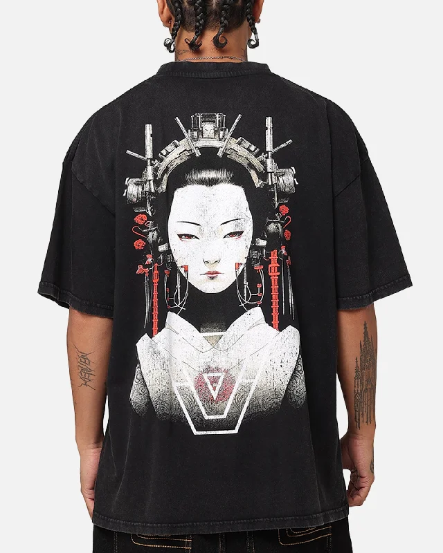 The Anti Order Geisha T-Shirt Black Acidwash-- Chenille Blend Fleece Blend Nylon Blend The Anti Order Geisha T-Shirt Black Acidwash-- Chenille Blend Fleece Blend Nylon Blend