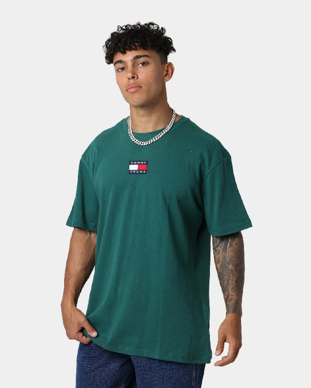 Tommy Jeans Tommy Badge T-Shirt Rural Green-- Wool Fabric Cashmere Fabric Tweed Fabric Tommy Jeans Tommy Badge T-Shirt Rural Green-- Wool Fabric Cashmere Fabric Tweed Fabric