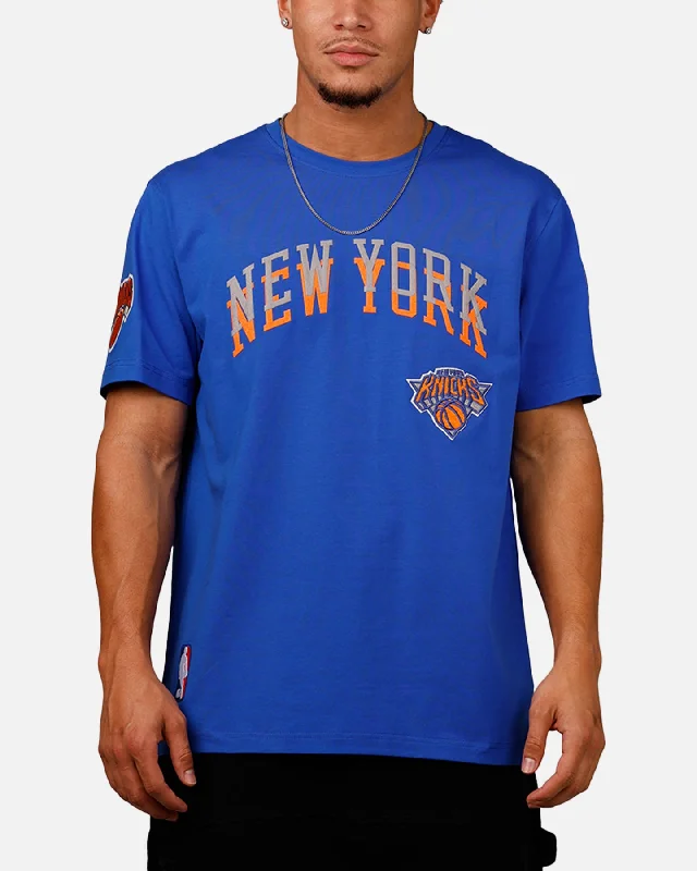 Pro Standard New York Knicks City 24-25 Season T-Shirt Blue-- Collared T-Shirt Boat Neck A-Line Pro Standard New York Knicks City 24-25 Season T-Shirt Blue-- Collared T-Shirt Boat Neck A-Line