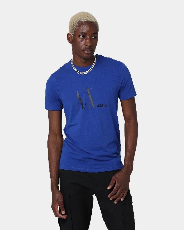 Armani Exchange Logo T-Shirt Ultramarine-- Rayon Fabric Velvet Fabric Corduroy Fabric Armani Exchange Logo T-Shirt Ultramarine-- Rayon Fabric Velvet Fabric Corduroy Fabric