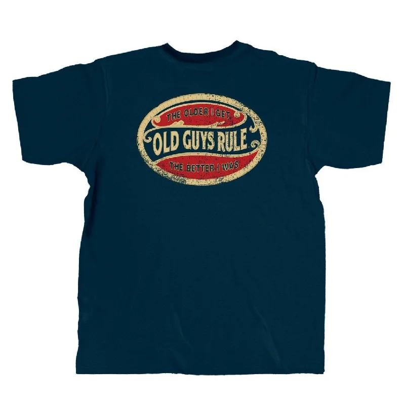 Old Guys Rule T-Shirt The Older I Get The Better I Was-- Asymmetrical Pockets Print