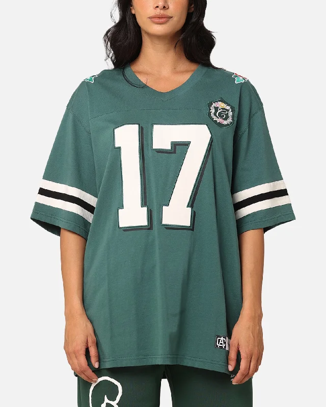 Carre Rose Bowl Football T-Shirt Green-- Faux Fur Fabric Real Fur Fabric Shearling Fabric