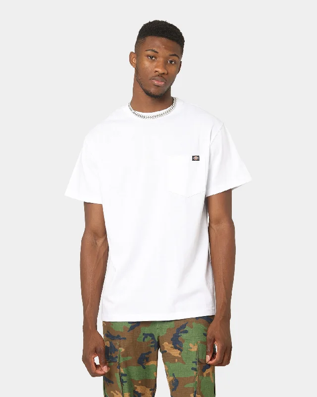 Dickies Heavy T-Shirt White-- Satin Fabric Silk Fabric Chiffon Fabric