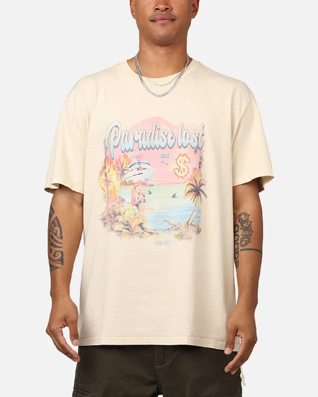 Ksubi Paradise Biggie T-Shirt Tan-- Anti-Shrink Durable Soft