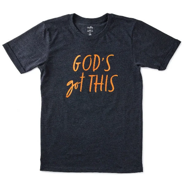 Hallmark God's Got This T-Shirt-- Solid Color Striped Floral