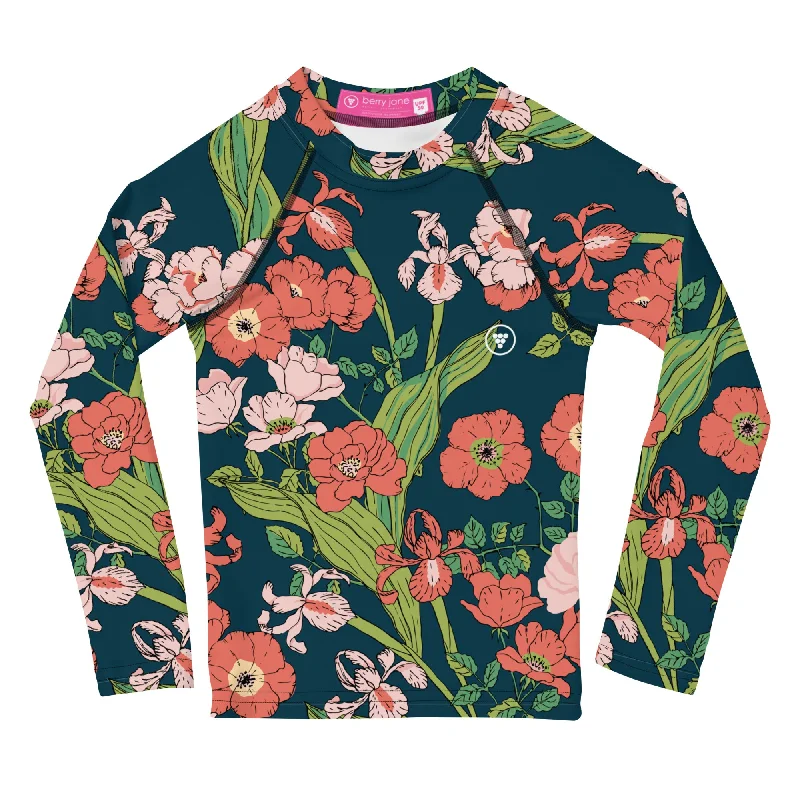 Girls UPF 50+ Swim Shirt Rash Guard, Seychelles (2T-7)-- Nylon Fabric Polyester Fabric Spandex Fabric Girls UPF 50+ Swim Shirt Rash Guard, Seychelles (2T-7)-- Nylon Fabric Polyester Fabric Spandex Fabric