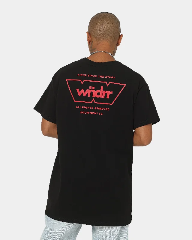 WNDRR Layout Custom Fit T-Shirt v-- Print Jacquard Patchwork