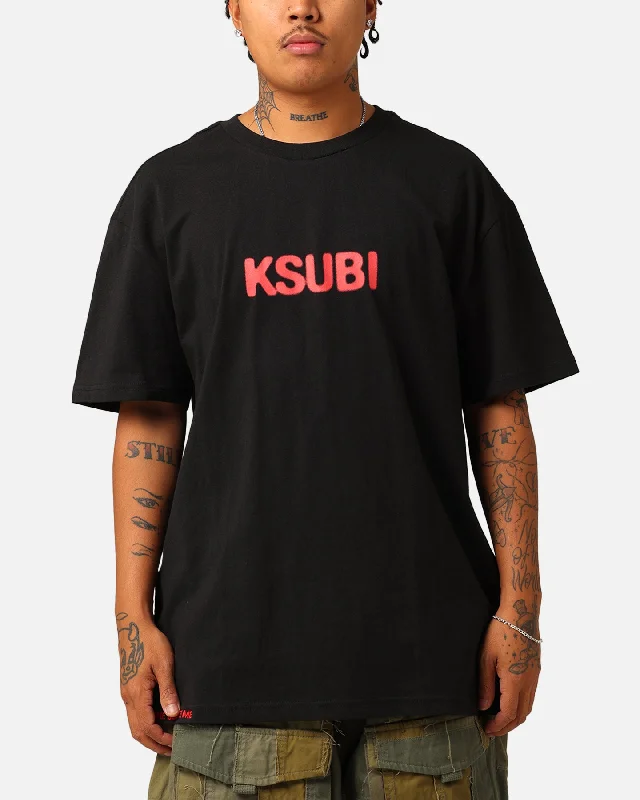 Ksubi Conspiracy Biggie T-Shirt Black-- Satin Blend Silk Blend Wool Blend