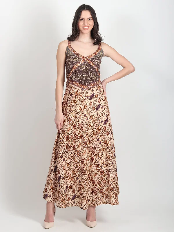 Renee Printed Cotton A-Line Dress Tunics Sale discount