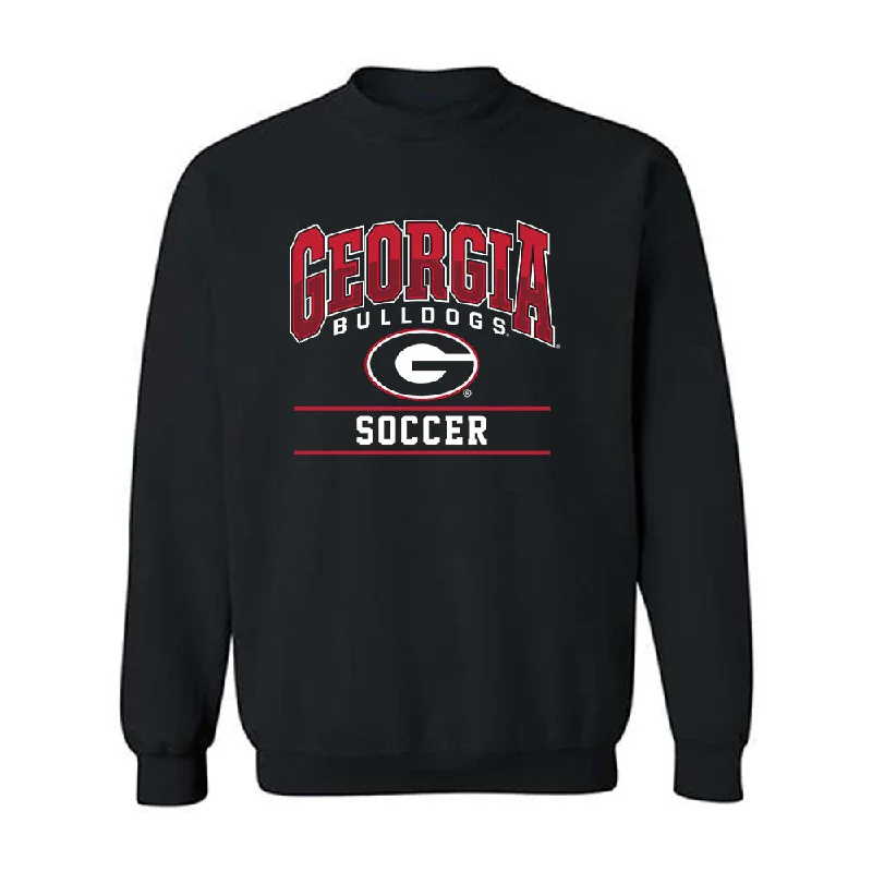 Georgia - NCAA Women's Soccer : Nicole Vernis - Classic Shersey Crewneck Sweatshirt Hoodie with Hem Contrast Bold Stylish Georgia - NCAA Women's Soccer : Nicole Vernis - Classic Shersey Crewneck Sweatshirt Hoodie with Hem Contrast Bold Stylish