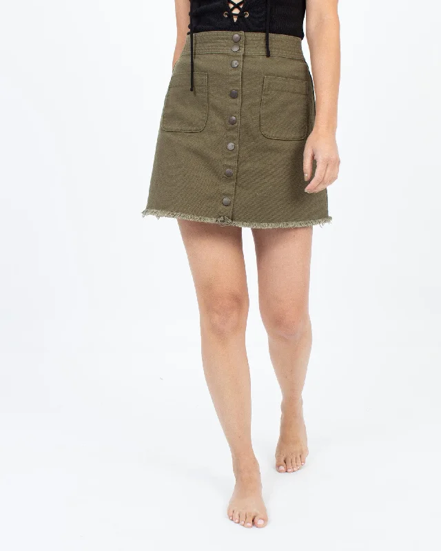 Button Down Skirt floral skirt print
