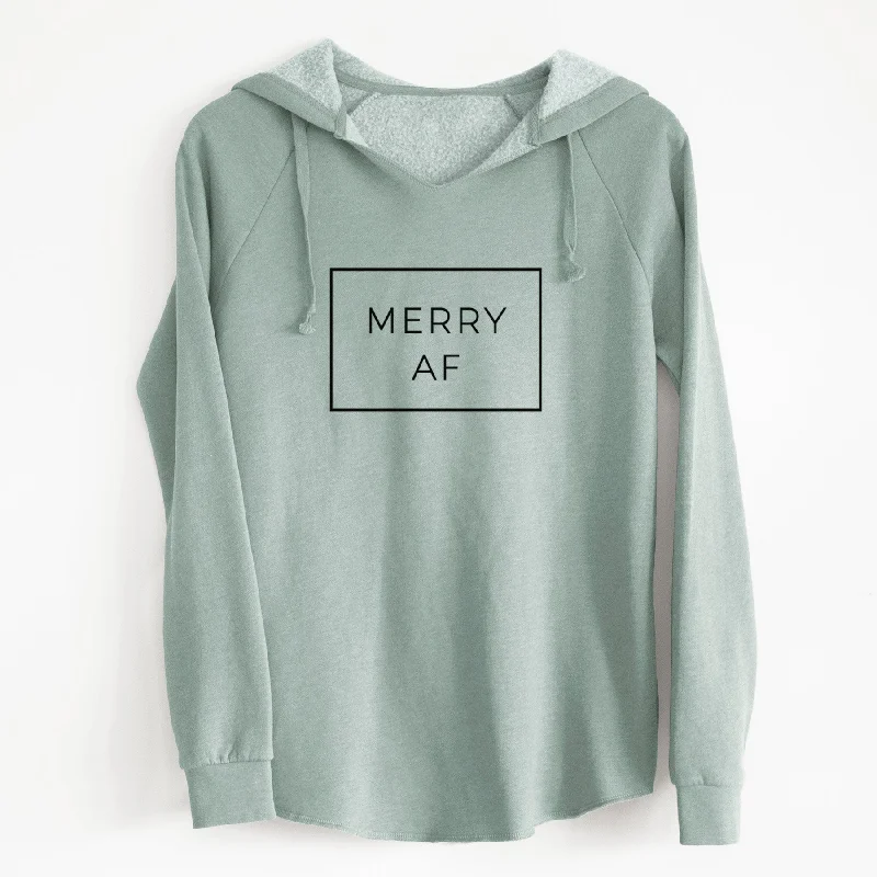 Merry AF Boxed - Cali Wave Hooded Sweatshirt Hoodie with Sequins Glamorous Eye-catching Merry AF Boxed - Cali Wave Hooded Sweatshirt Hoodie with Sequins Glamorous Eye-catching