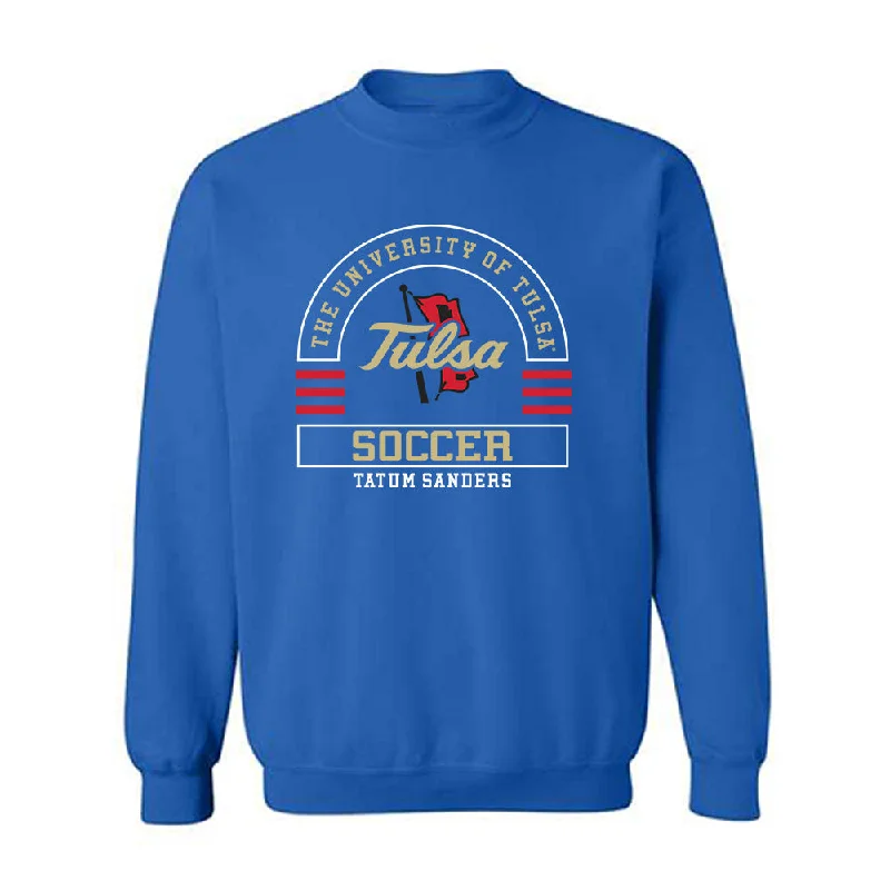 Tulsa - NCAA Women's Soccer : Tatum Sanders - Classic Fashion Shersey Crewneck Sweatshirt Hoodie with Snap Buttons Easy Quick Tulsa - NCAA Women's Soccer : Tatum Sanders - Classic Fashion Shersey Crewneck Sweatshirt Hoodie with Snap Buttons Easy Quick