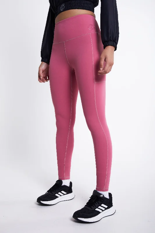 Power Training Legging- Hot Pink Stylish Faux Leather Leggings