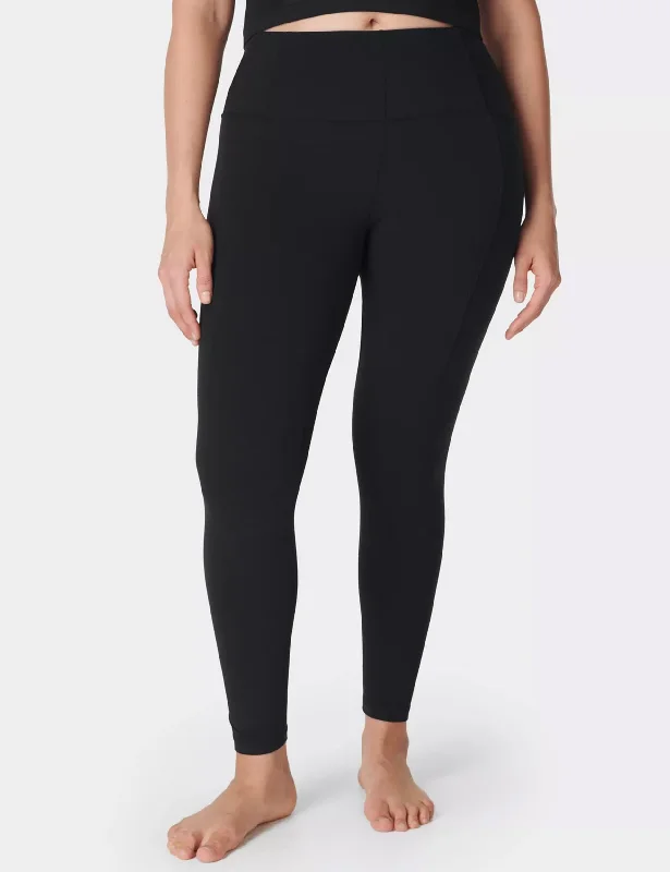 Super Soft 7/8 Yoga Leggings - Black Fashionable Quick-Dry Yoga Pants