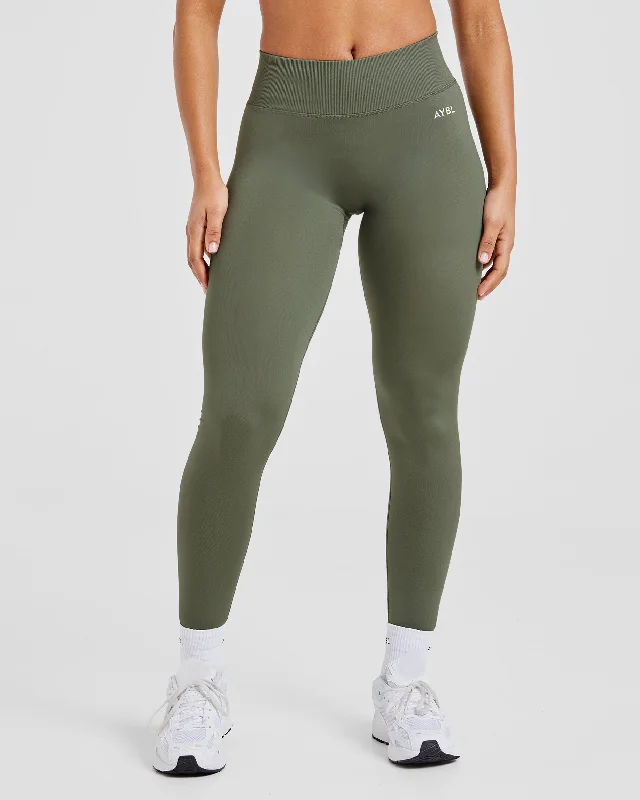 Adapt Seamless Leggings - Grün Comfortable Power Mesh Leggings