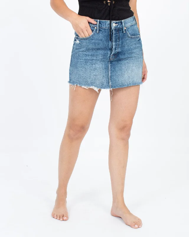"The Vagabond Mini Fray" Skirt pleated skirt texture