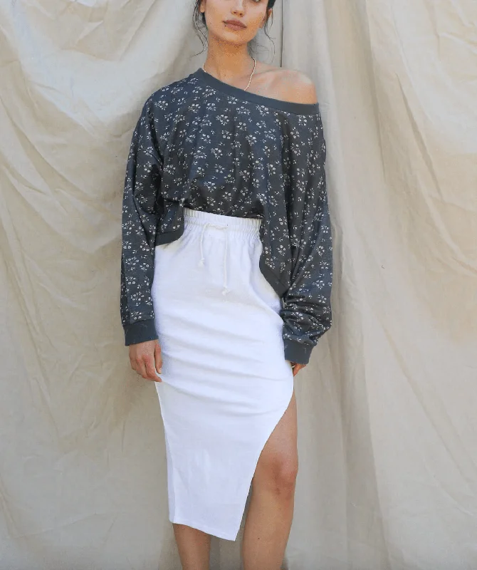 "Sunday Brunch Skirt" velvet skirt rich