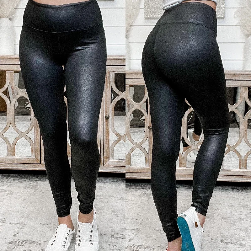 Back Home Black Leggings Comfortable Printed Workout Leggings