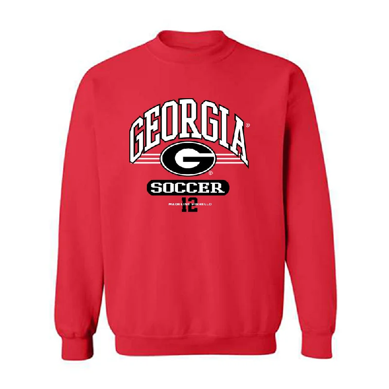 Georgia - NCAA Women's Soccer : Madeline Pirrello - Classic Fashion Shersey Crewneck Sweatshirt Hoodie with Ribbed Cuffs Snug Fit Comfort