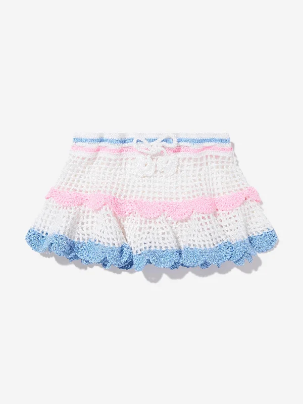 Girls Kiyarna Skirt in Multicolour asymmetrical skirt cut