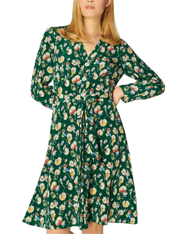 Lk Bennett Christy Silk A-Line Dress Tunics Chic fashionable