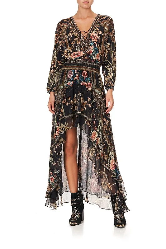 SKIRT WITH DOUBLE LAYER HEM BELLE OF THE BAROQUE chiffon skirt floaty